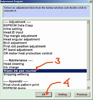 Cara Reset Epson Stylus C90 Blink