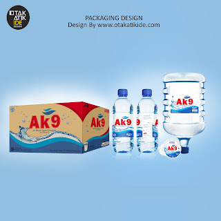 Desain branding kemasan produk air mineral