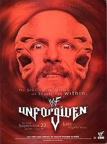 WWE / WWF Unforgiven 2001 - Event Poster