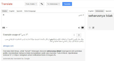 google translate kosakata bahasa arab