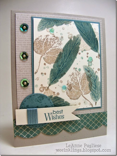 LeAnne Pugliese WeeInklings French Foliage Feathers Stampin Up