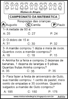 Pódio - campeonato de matemática