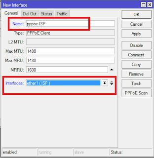 setting pppoe mikrotik