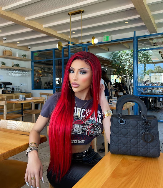 Elena Genevinne – Most Beautiful Transgender Women's Red Color Hair Styles