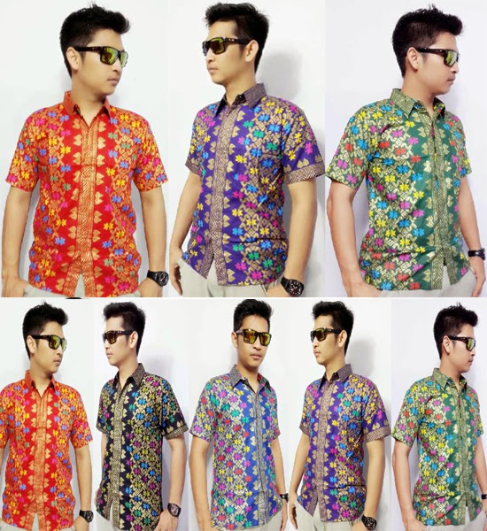  Baju Kemeja Batik Motif Songket Prodo Batik Bagoes Solo