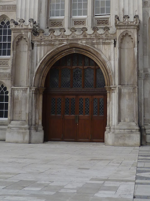 Old doors in East London, United Kingdom.