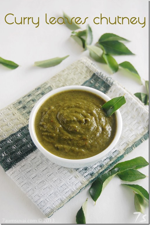 Curry leaves chutney without coconut