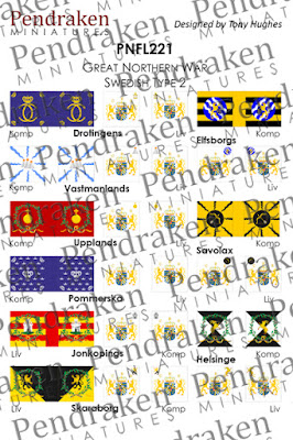 PNFL221   Swedish flags, type 2