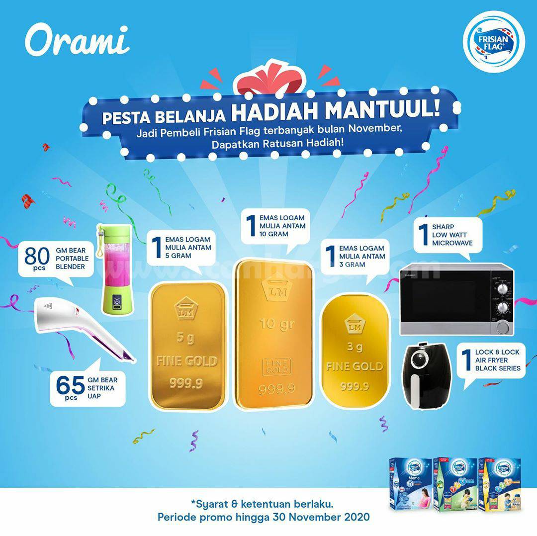 Orami Promo Frissian Flag - Pesta Belanja Hadiah Mantuul!