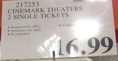 Deal for 2 Cinemark Movie Tickets at Costco