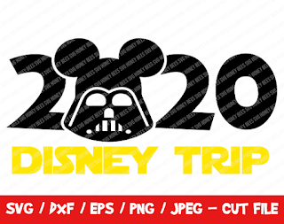 2020 Disney Trip SVG, Disneyland Cut File, Instant Download, Cricut Silhouette, Vinyl Cut File, Darth Vader, Star Wars, Dark Side, Vader Svg