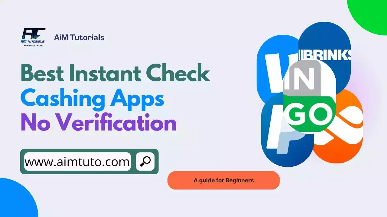 instant check cashing app no verification