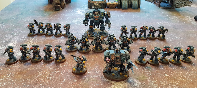 Warhammer 40k - 9th Edition - Black Legion vs Space Wolves - 1000pts - Eternal War - Incursion - Divide and Conquer