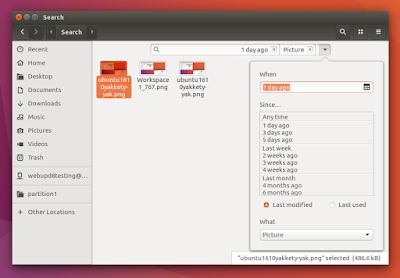 Nautilus Ubuntu 16.10 Yakkety Yak