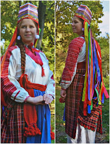 traditional costume of Belarus girl