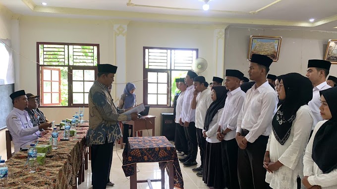 52 Orang Pengawas TPS se Kecamatan VII Koto Patamuan Dilantik, Ketua Panwascam Darwisman Minta PTPS Jaga Integritas