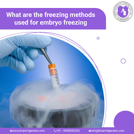 What are the freezing methods used for embryo freezing