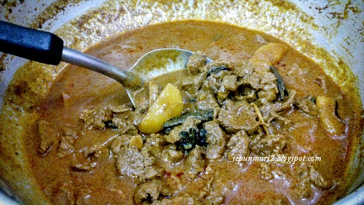 resepi rendang kari daging