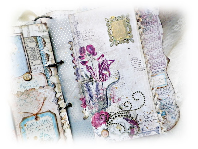 Mini Album Created by Lisa Novogrodski using  the September Scraps of Elegance Kit Lisa's Sweet September featuring Graphic 45 Gilded Lily and Blue Fern Studios Autumn Anthology 