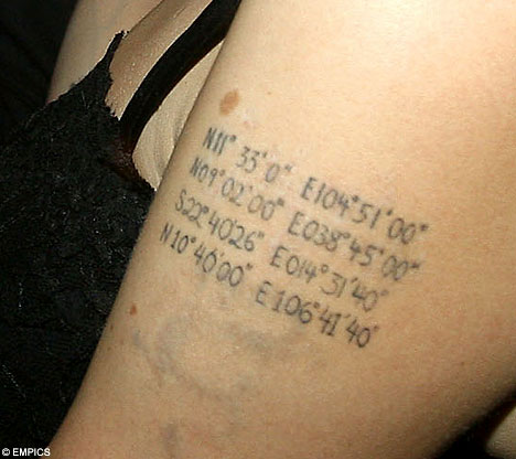 The Tattoo Currently: Angelina Jolie Tattoo