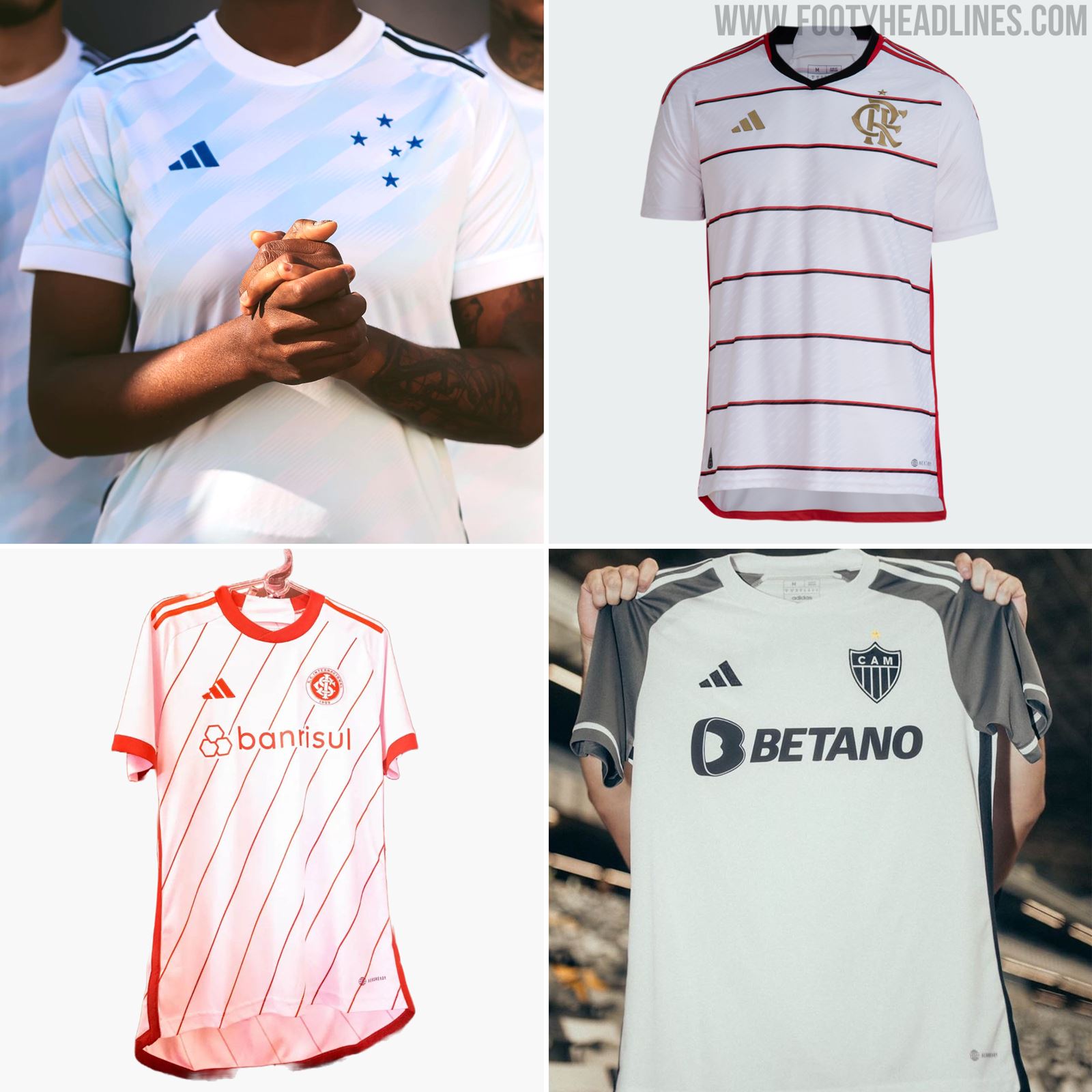 Adidas Brazilian Clubs 23-24 Away Kits Released - Footy Headlines