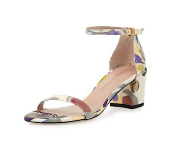 Stuart Weitzman printed low heeled sandals