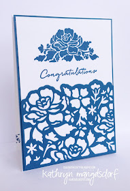 Stampin' Up! Floral Phrases & Detailed Floral Thinlits card created by Kathryn Mangelsdorf