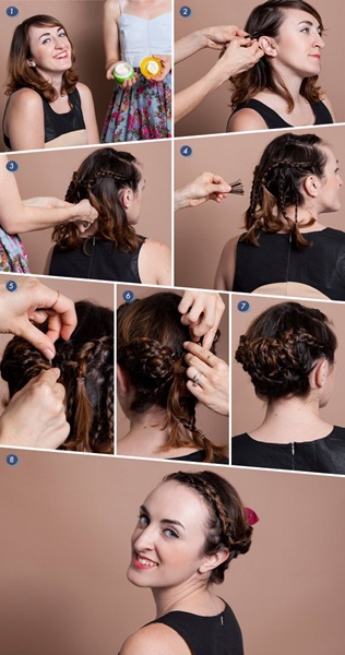 tutorial rambut pendek pesta