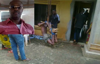 Popular man arrested in Anambra for allegedly using 16-year-old boy for ritual. See what he did to the boy (photos)