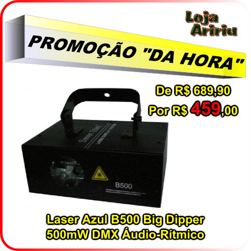 PROMOÇÃO! Laser Azul B500 Big Dipper 500mW DMX Áudio-Rítmico