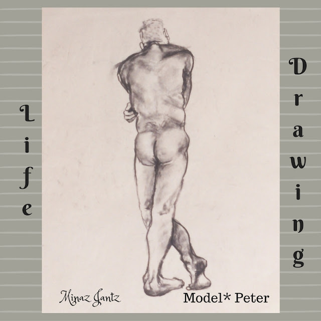 Life Drawing by Minaz Jantz Model Peter