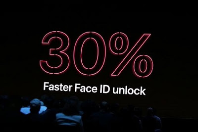 Face ID is 30% faster