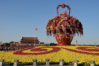 Flower display for National Day 2012 in Tian'anmen Square