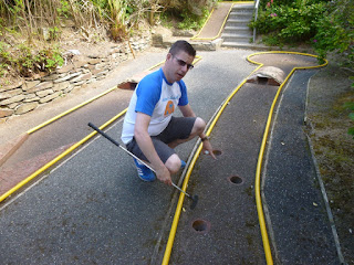 Crazy Golf course at Newquay Football Golf on Porth Island