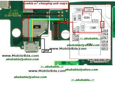 Nokia X7 Charging And Usb Track Ways Jumper