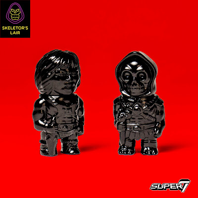 San Diego Comic-Con 2017 Exclusive Masters of the Universe Black He-Man & Skeletor Micro Vinyl Figures by Super7