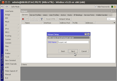 Praktek Miktorik Konfigurasi Hotspot dengan Winbox