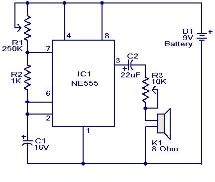 Metronome Generator using NE555