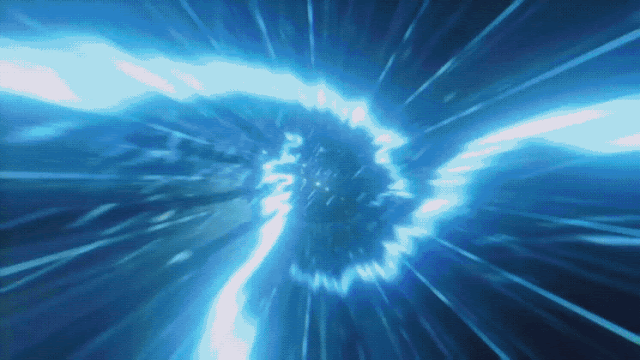 Gif from the music video of riize's song lucky that shows the members as if they where characters from a video game