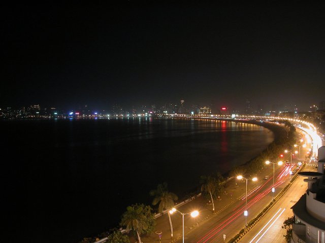 marine drive night view