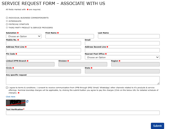 IPPB BCCSP Point Online Form