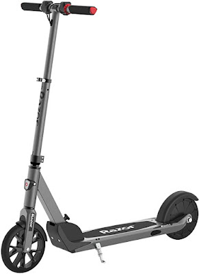 Razor E Prime Adult Electric Scooter - Up to 15 mph, 8" Airless Flat-free Tires, Rear Wheel Drive, 250W Brushless Hub Motor, Lightweight Aluminum Frame, Anti-Rattle System, Foldable