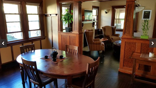 dining room, looking into living room, of Sears Belmont • circa 1916 • 501 W. Spencer Avenue, Marion, Indiana