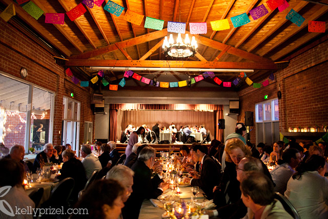 We threw some flowers on the welcome table bar and buffet tables