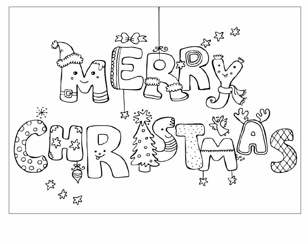 Merry Christmas Coloring Pages