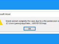 How to Fix Word Cannot Complete The Save Due to a File Permission Error