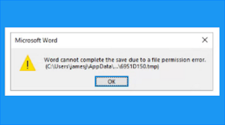 How to Fix Word Cannot Complete The Save Due to a File Permission Error