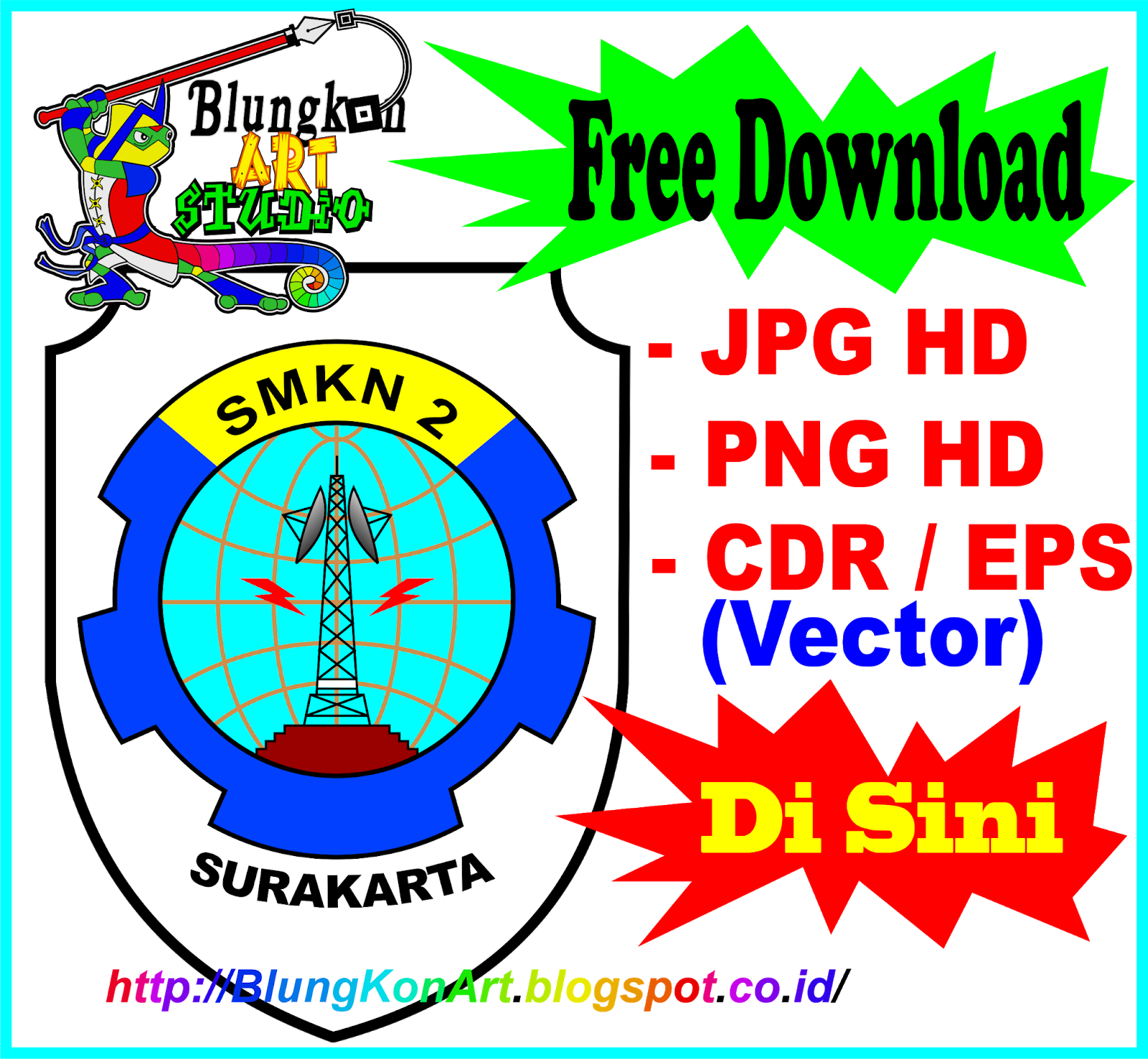  Logo  SMKN  2 SURAKARTA  Vector Coreldraw cdr eps jpg png 