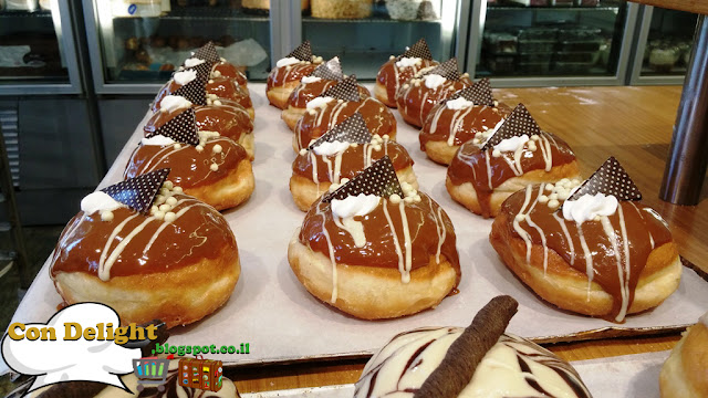 סופגניות במילוי ריבת חלב האופה מבגדד Dulce de leche doughnuts