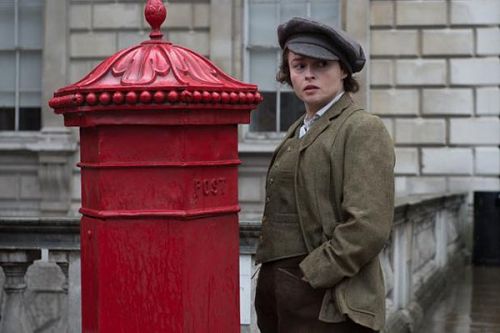 Helena Bonham Carter and post box